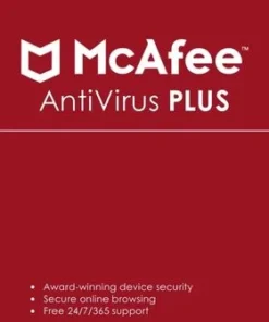 McAfee AntiVirus Plus (1 Year/3 Devices)